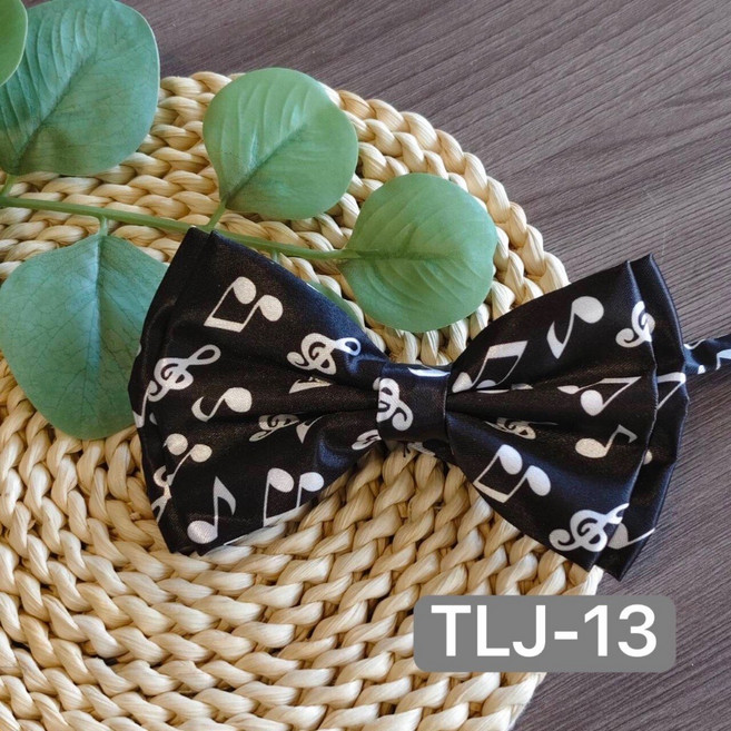 老羊樂器店 開發票 音樂領結 五線譜 音符 兒童 表演 音樂會 音樂比賽 婚禮派對 婚禮配飾 音樂禮品, 1個, TLJ-13