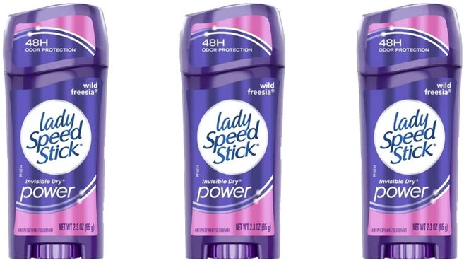 레이디스피드스틱 인비저블 드라이 파워 와일드 프리지아 향, 65g, 3개 - 쿠팡