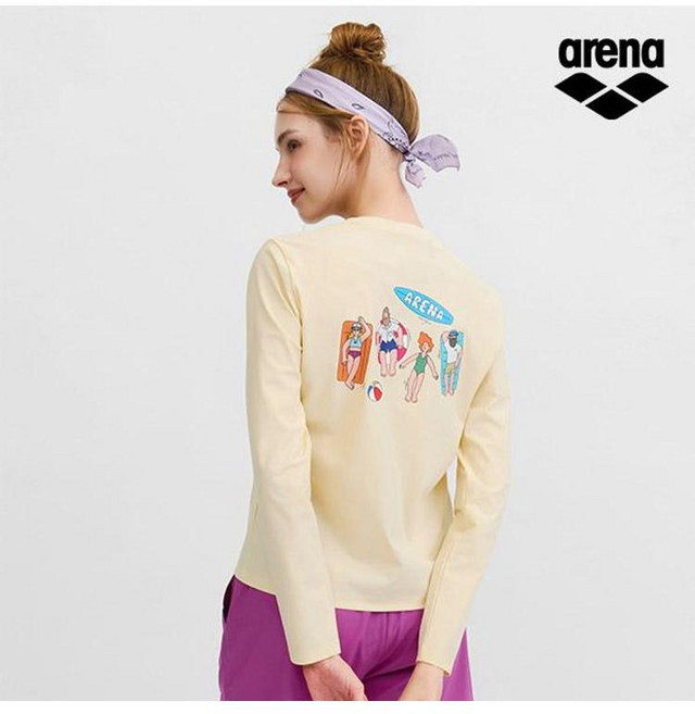 아레나 ARENA x 전황일 여성 래쉬가드 A6BL1QR91LYL, LYL/L(95)