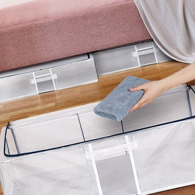 침대밑 수납 언더베드 리빙박스 특대 85L 계절옷 공간활용 수납 정리함