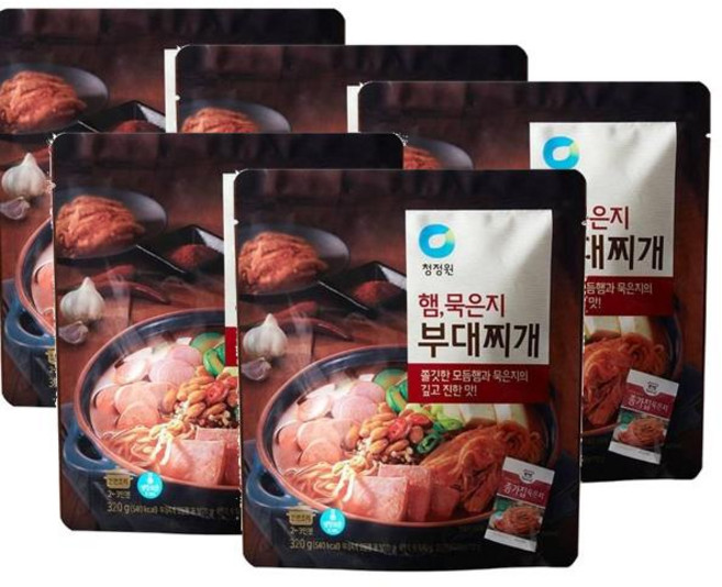 청정원 햄 묵은지 부대찌개, 320g, 5개
