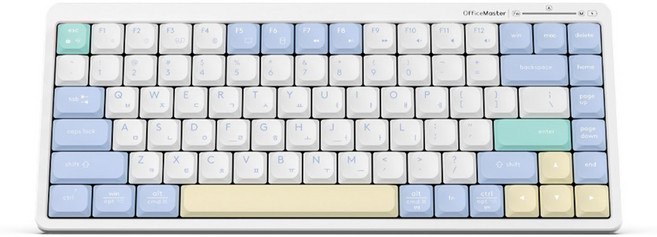 한성컴퓨터 OfficeMaster 3모드 저소음 펜타그래프 유무선 키보드, 머랭, GK694 Meringue, 제조사축