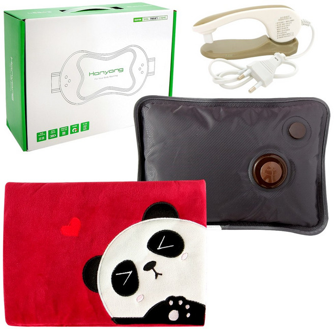 닥터투데이 한양 프리미엄형 온수찜질기 GN001A, 버건디 팬더 파우치형 HC-03