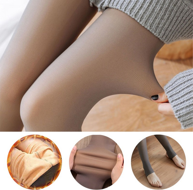 올라이프지 1+1 골프 기모 착시 스타킹 유발 무발 융털 타이즈 레깅스