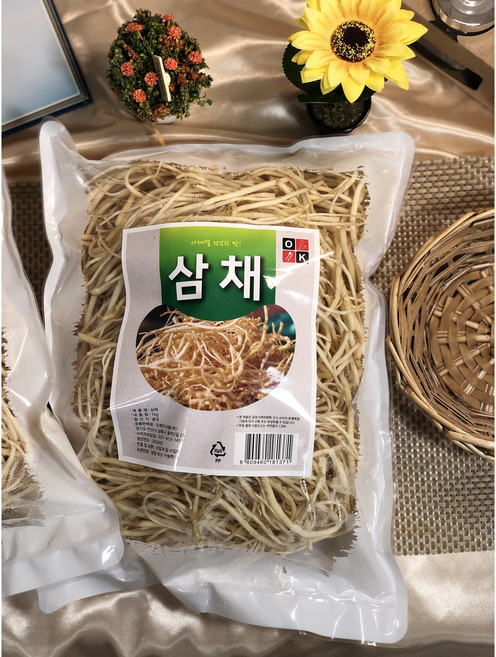[쉐프 추천] 특A급 세척 삼채 신선 부추뿌리 산나물 생 삼체 나물 뿌리, 1개, 1kg