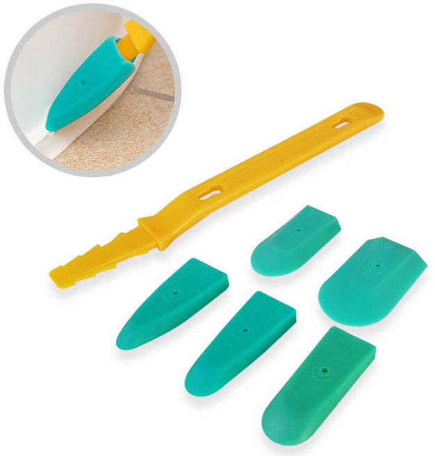 KO실리콘헤라 헤드5종+손잡이 선택1 (실리콘작업 마감용), KO실리콘헤라 헤드5종+(싱글)손잡이