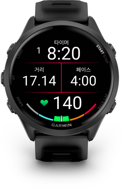 가민 러닝 GPS 스마트워치 47mm 포러너 570, 블랙, 3.54cm, GPS + 블루투스