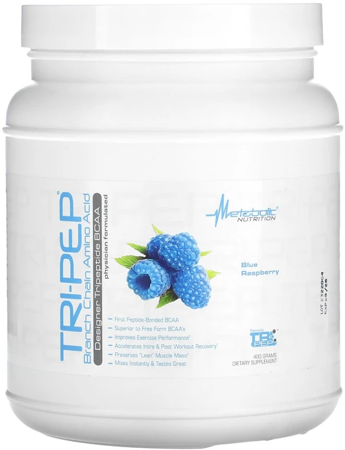 Metabolic Nutrition Tri-Pep 분지사슬아미노산 블루 라즈베리 400g(14.1oz), MetabolicNutritionTriPep분지사슬아미, 400g, 1개 - 쿠팡