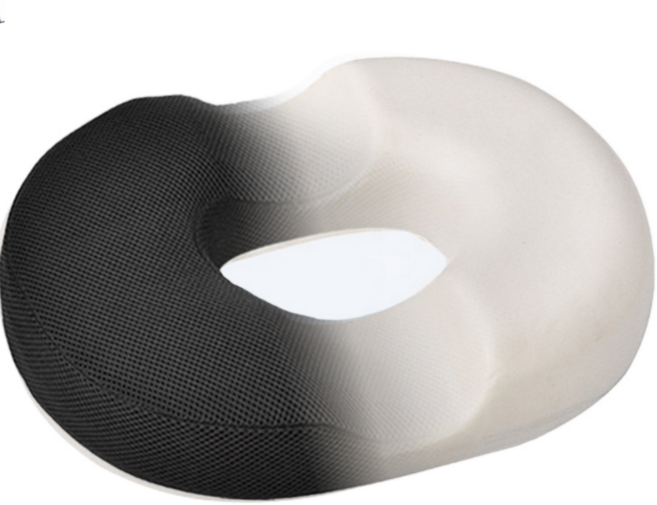 엘라헬스 기능성 치질방석 도넛 꼬리뼈 통증개선, 1개, 블랙