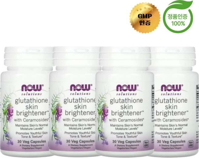 나우 푸드 4개X 솔루션즈 글루타치온 베지 캡슐 30정, 4개 - 쿠팡