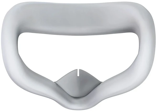 Oculus Quest 2 액세서리용 VR 실리콘 페이스 커버 메타 퀘스트 부품용 패드 교체용 가볍고 얇은 쿠션, 04 gray