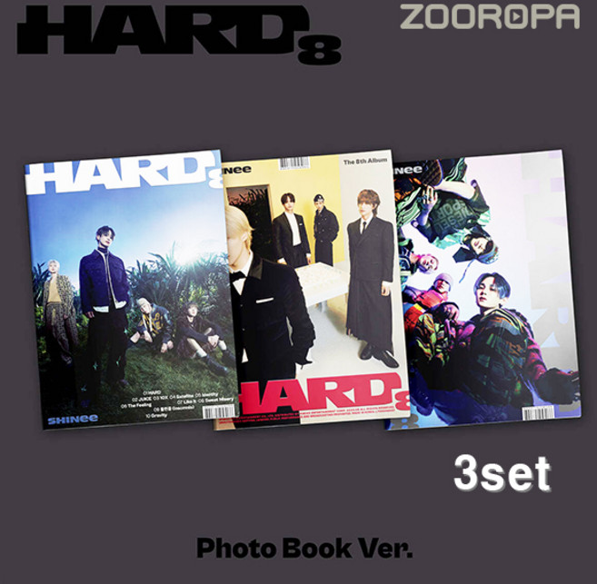 [PHOTOBOOK VER/3종세트] 샤이니 SHINee HARD 8집