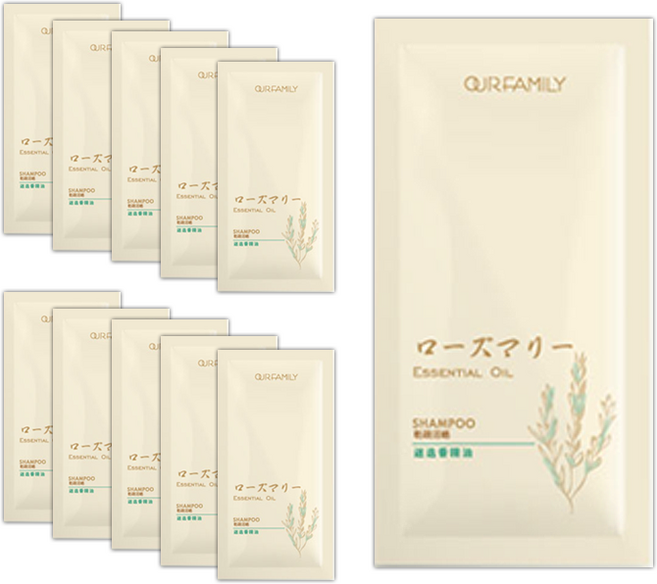 OUR FAMILY 迷迭香精油髮浴 隨身包 10入, 10件, 12ml