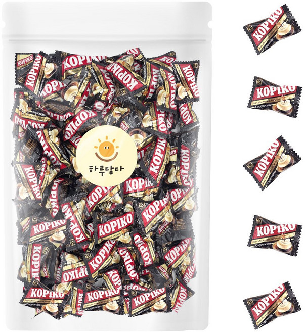 코피코 카푸치노 사탕 수입캔디 대용량 선물용간식 (개별포장) 100개, 400g, 1개