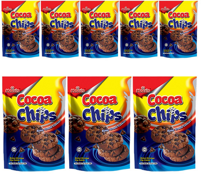 모리스 코코아칩 버터 크런치 쿠키 8개(100gx8개) 초코칩과자, 8개, 100g