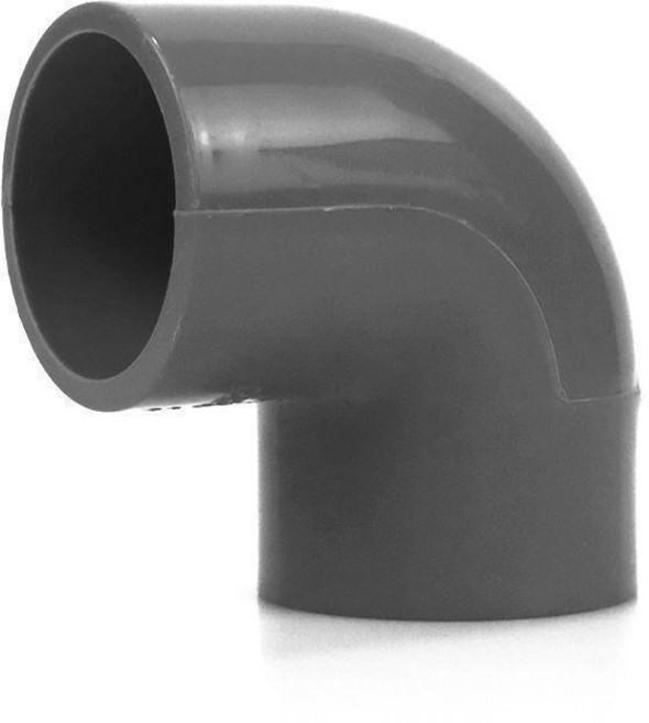 無品牌 給水管件 直角接彎頭 立體三通四通直通閥門堵帽, 彎頭--5個,50mm 1.5寸, 1個