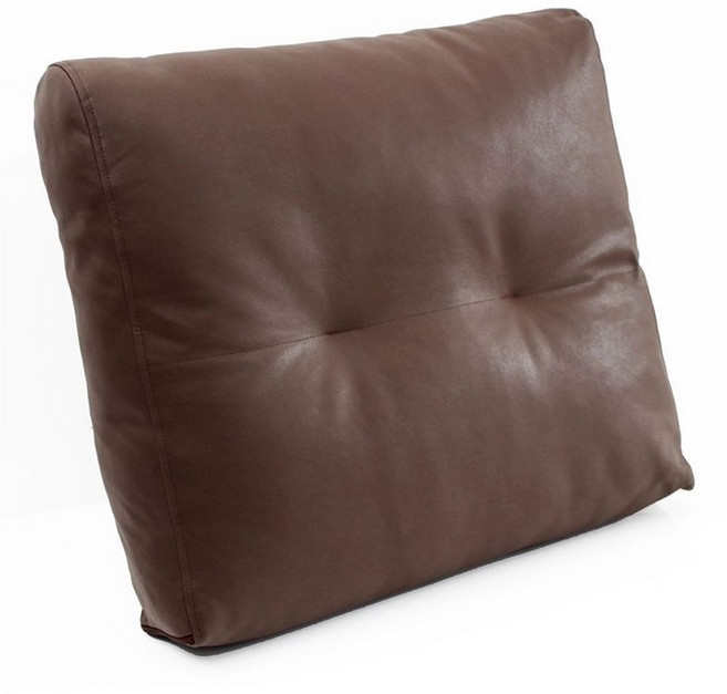 등쿠션 가죽 쇼파 가죽쿠션 커버 높이 베개 블랙 쿠션