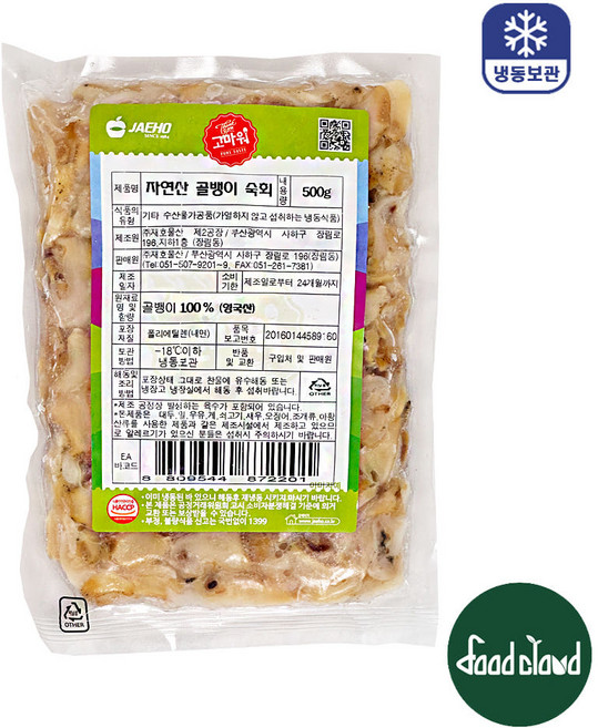 재호 자연산 골뱅이 숙회 (골뱅이 100%), 1개, 500g