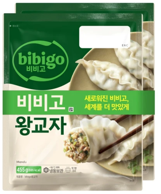CJ 제일제당 비비고 왕교자 만두, 455g, 2개
