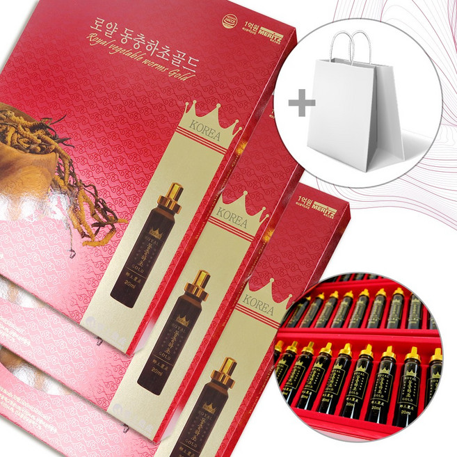 GS-Well 로얄 동충하초 상황버섯 천궁 당귀 골드 추출액, 30회분, 3세트, 600ml