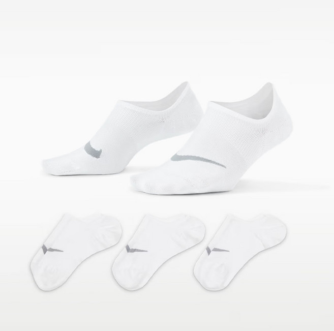 [국내매장판]나이키 에브리데이 쿠션 앵클 양말 SX5277-101 스포츠삭스, WHITE, 3개