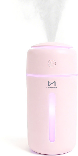 초음파 저소음 미니 무선 가습기, LMEA-HUM1(핑크)