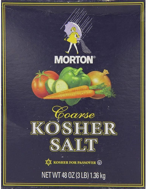 Morton 감칠맛 조미료 SALT 모튼 거친 소금 1.36kg, 4개