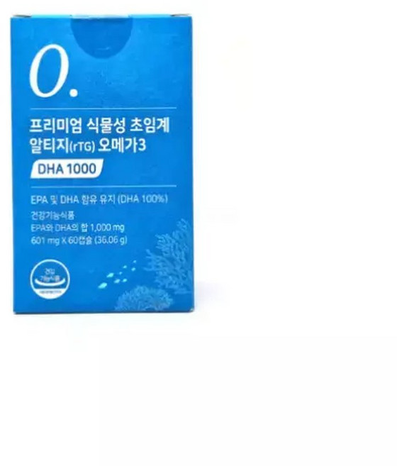 식물성 초임계 알티지 오메가3 DHA1000 눈건조관리 비린내없는 기억력케어 60캡슐 x 3개, 60정