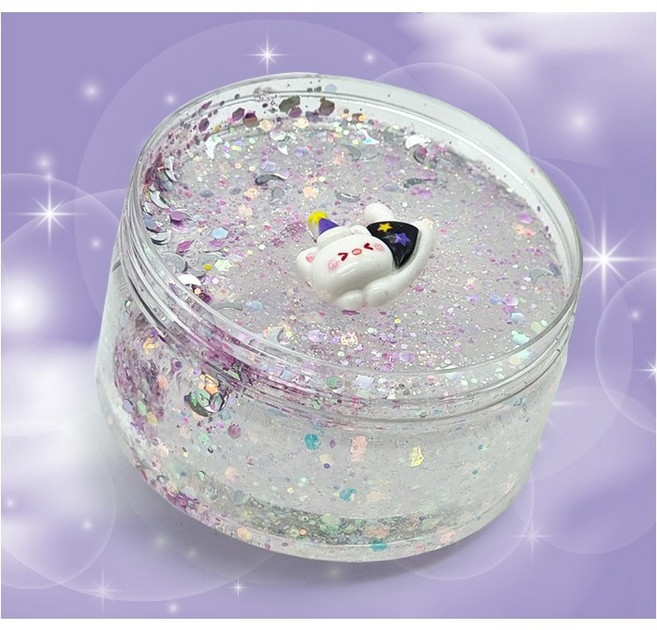 석구상회 글리터 슬라임 촉감놀이 어린이 미술 장난감, 1개