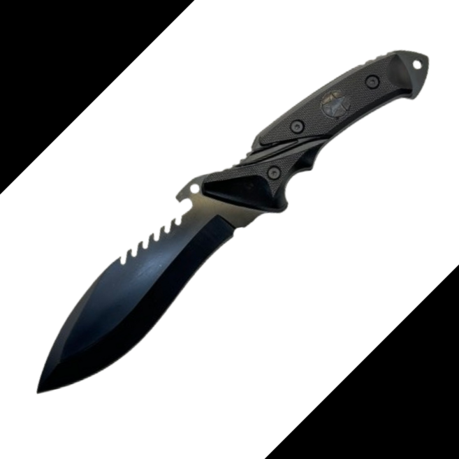 르카나이프 군용 대검 마체테 정글도 맥가이버 칼 블랙, 1개