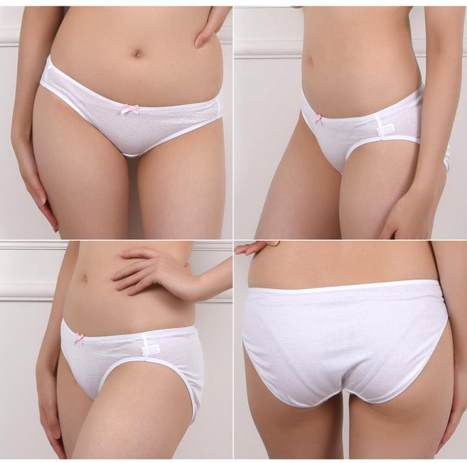 줄무늬리본삼각 초등고학년 주니어팬티 여자아이 쾌적 개편한 속옷 깔끔 깨끗 여학생