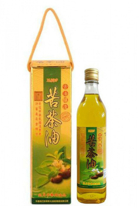 純正冷壓初榨苦茶油 Omega-9單元不飽和脂肪酸 健康美味各式料理適用, 1個, 500L