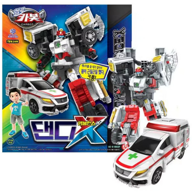 HELLO CARBOT 衝鋒戰士變形機器人, 1個, 救援大力X