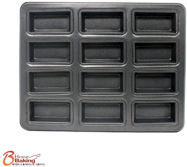 이홈베이킹 12구 휘난새판 베이킹팬, 1개