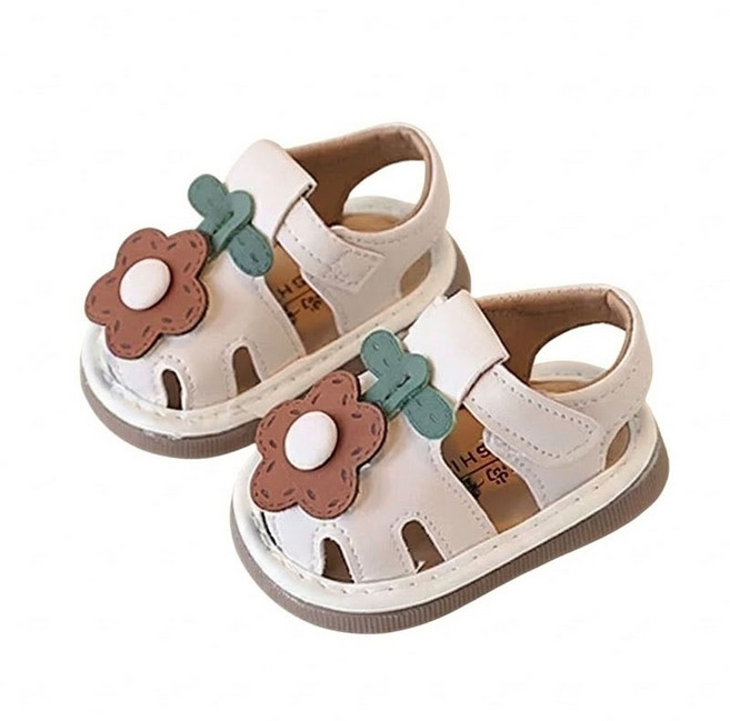 꽃열매 아기삑삑이샌들 돌아기 신발 소리나는 걸음마 보행기