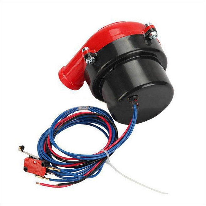 Universal Loud Horn Electronic Turbo Car 가짜 덤프 밸브 터보 블로우 오프 밸브 사운드 전기 터보 블로우 오프, 02 Red