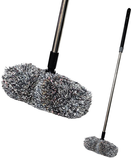 원사 세차 솔 + 스크류 스텐 자루 120cm, 1개, 원사 세차 솔 + 자루 세트