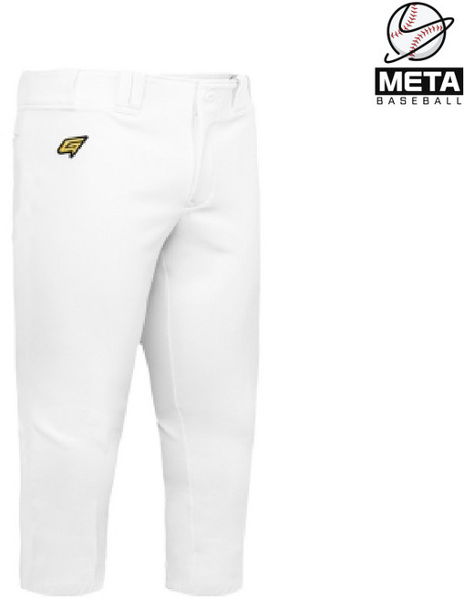 골드 야구바지 농군 유니폼 바지 화이트