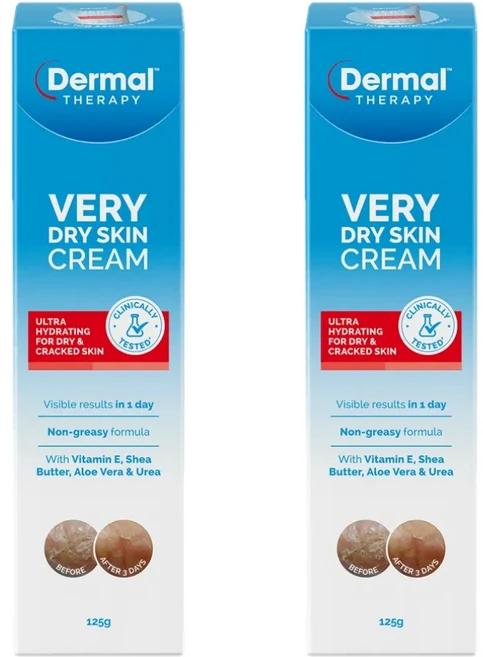 호주 더말 테라피 건조한피부 바디크림 Dermal Therapy Very Dry Skin Cream, 2개, 125g - 쿠팡