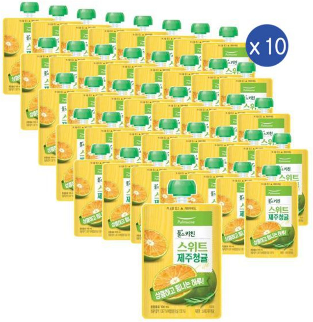 풀무원 풀스키친 스위트 제주청귤 주스, 100ml, 400개