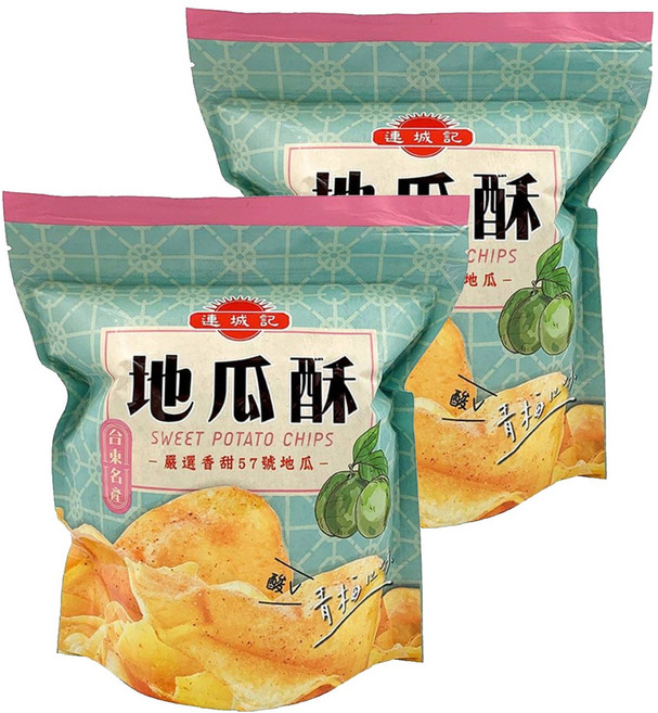 連城記 地瓜酥 青梅口味, 140g, 2包