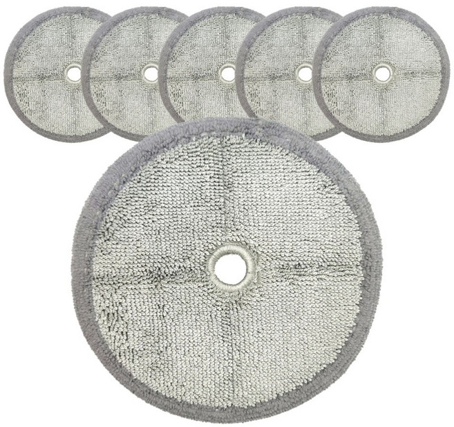 에브리봇 엣지 쓰리스핀 삼성제트 물걸레 패드 청소포 호환, 6개, 극세사 걸레