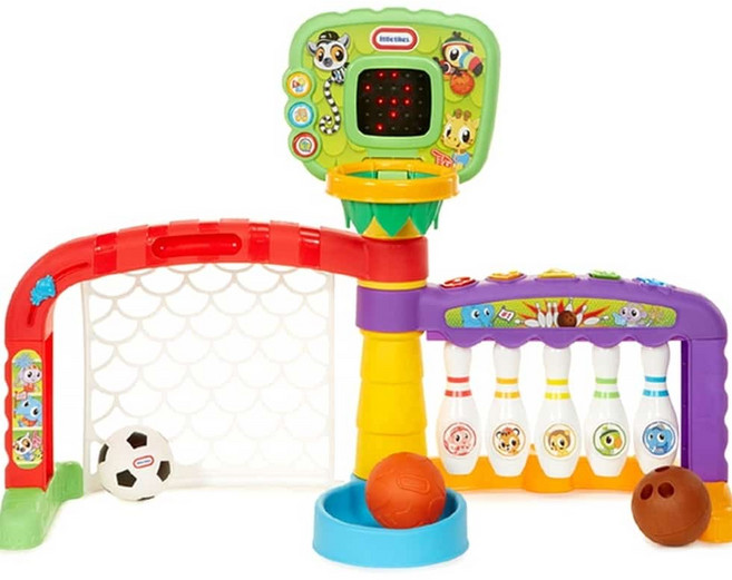 아기공던지기 앉아서노는장난감 리틀타익스 3in1 베이비 스포츠센터 실내활동놀이 공놀이장난감