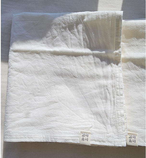 무형광 소창 수건 김씨솜씨, 20수 2겹(정련완료), 1개
