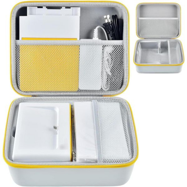 포터블 포토 프린터 휴대용 KODAK 코닥 도크 플러스 4PASS 즉석 사진 프린터용 ALKO 케이스 4x6 인치 카트리지 리필 용지 충전기 액세서리 보관 홀더 상자 전용 흰색, 화이트