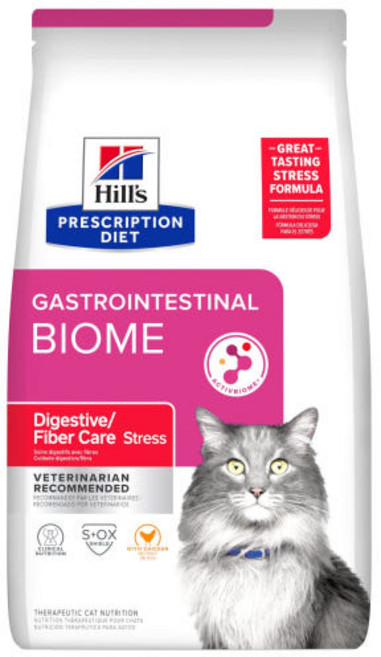 [동물병원직영] 힐스 캣 GI바이옴 가스트로 인테스티널 고양이스트레스 고양이 장질환 고양이설사 변비 처방사료, 1.81kg, 1개, 닭