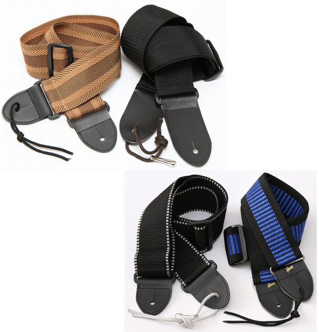 [국산]기타스트랩 기타멜빵 검정 밤색 파랑 색상 통기타 일렉기타 베이스기타, ST-01(검정), 1개