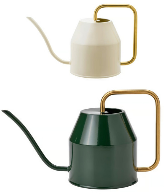 이케아 물뿌리개 물조리개 골드손잡이 바텡크라세, 화이트 소형(0.9L)