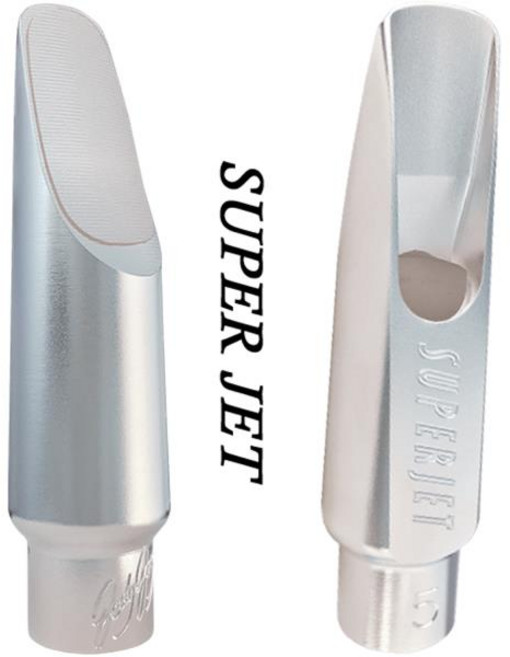 Music Fancier Club SUPER JET 메탈 테너 소프라노 알토 색소폰 마우스피스 실버 도금 액세서리, 03 Soprano size 5, 1개