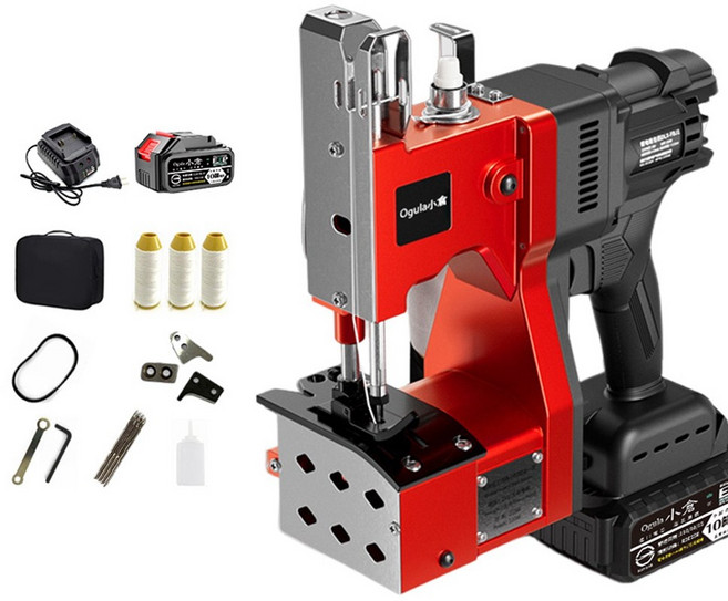 Ogula 小倉 手持式封包機 無刷調速 自動切線, 紅色, 1個